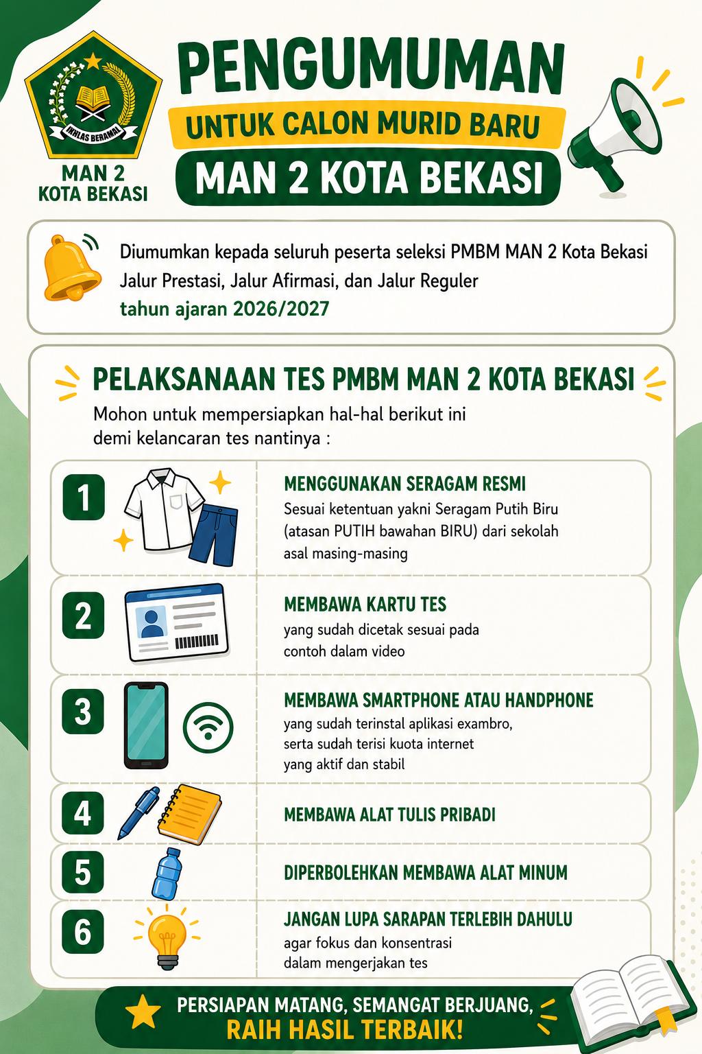 Perlengkapan Tes